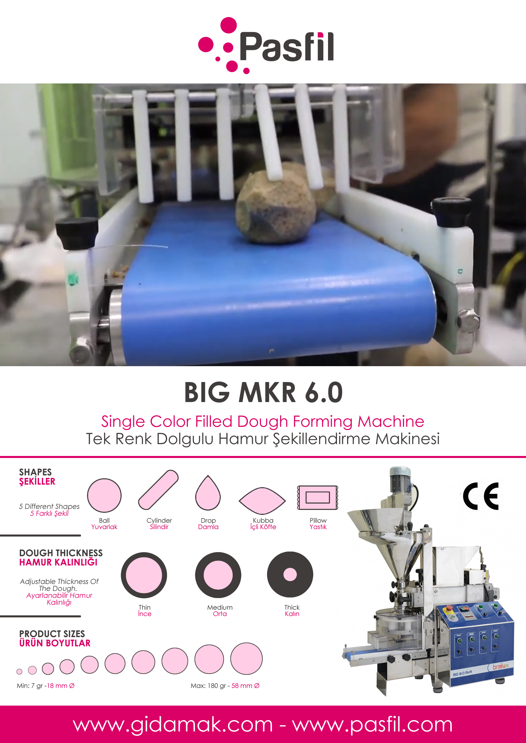 MKR 6.0 Single Color Filled Cookie Machine