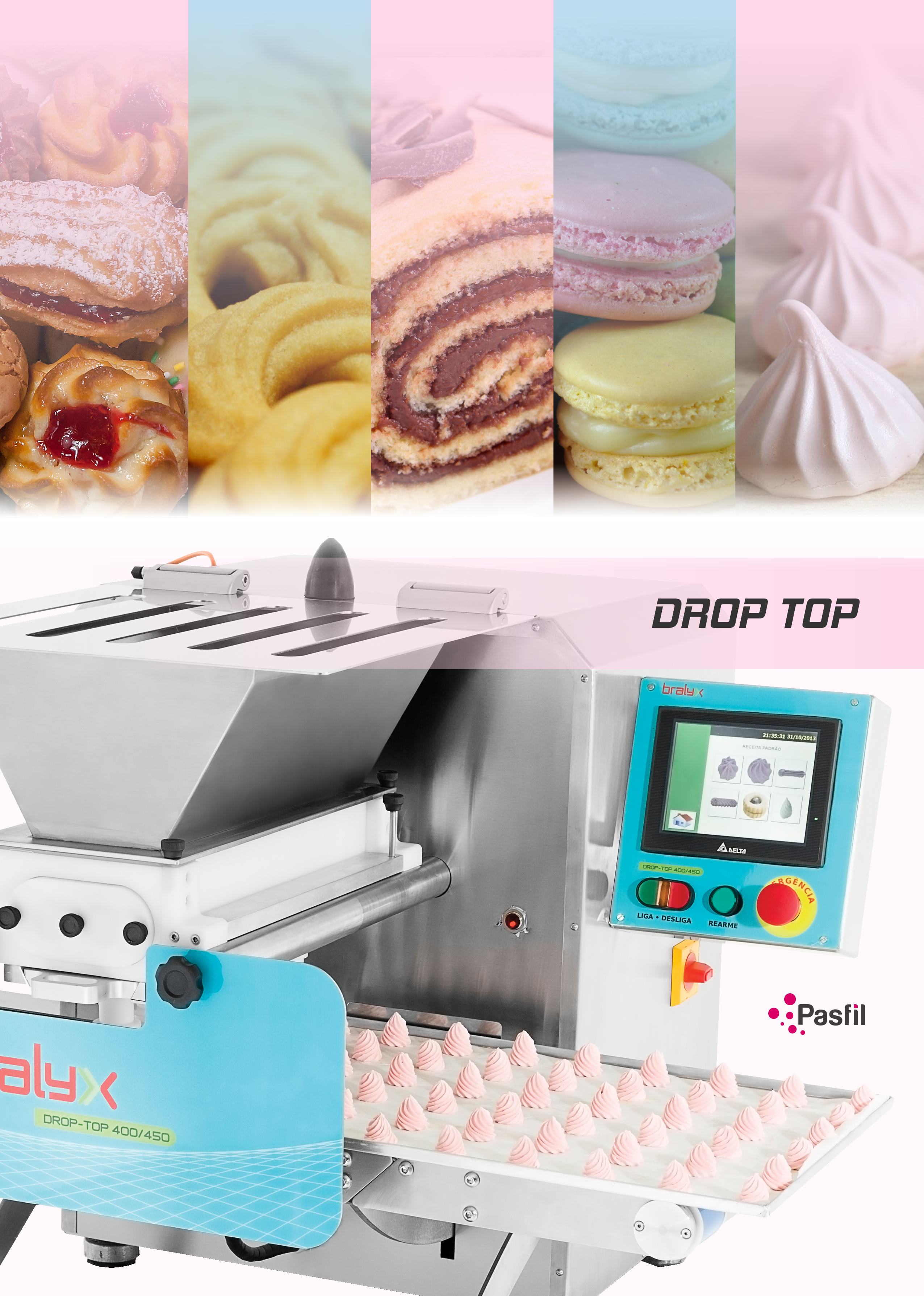 Drop Top Kuru Pasta Makinesi