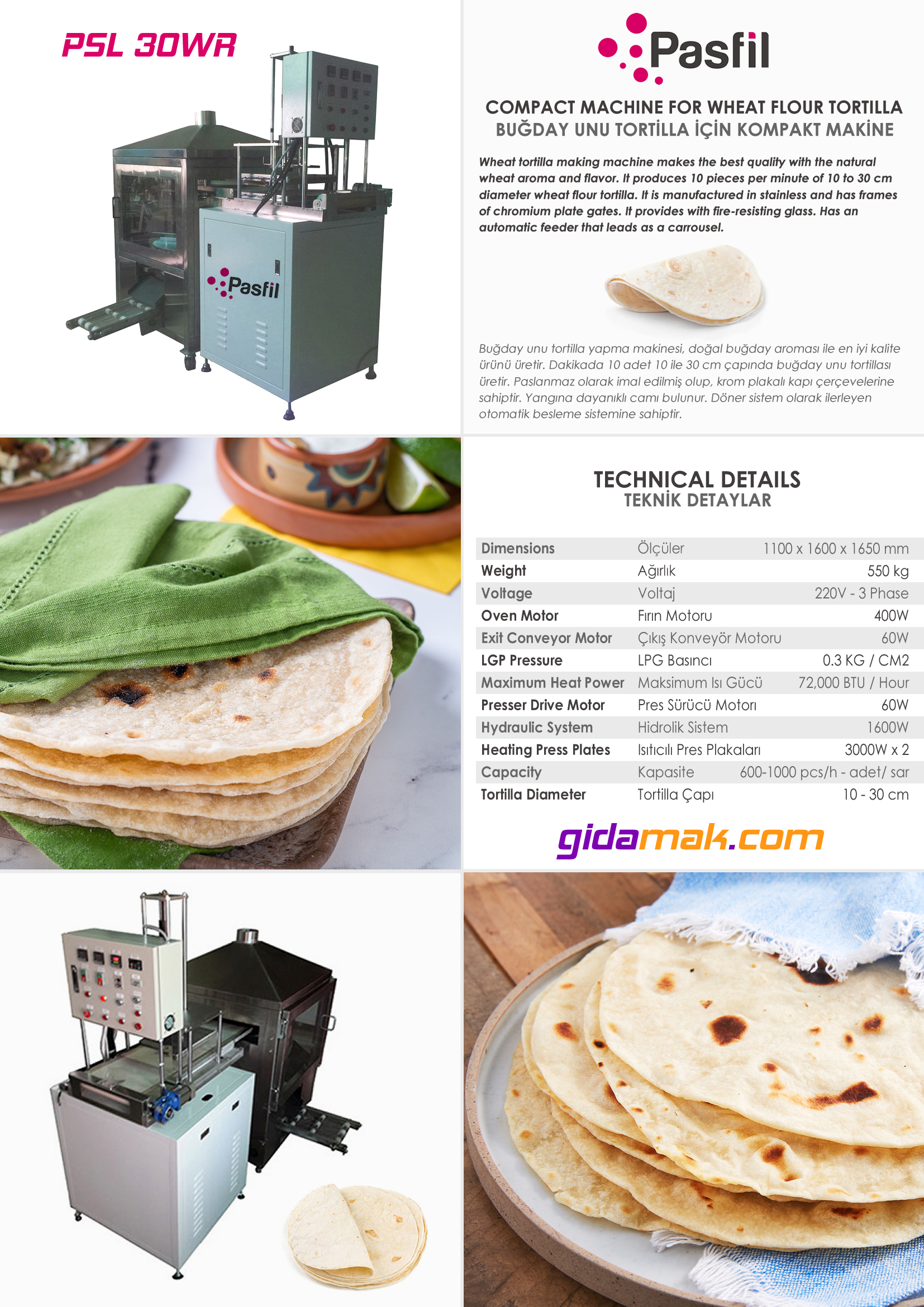 PSL Tortilla Makinesi