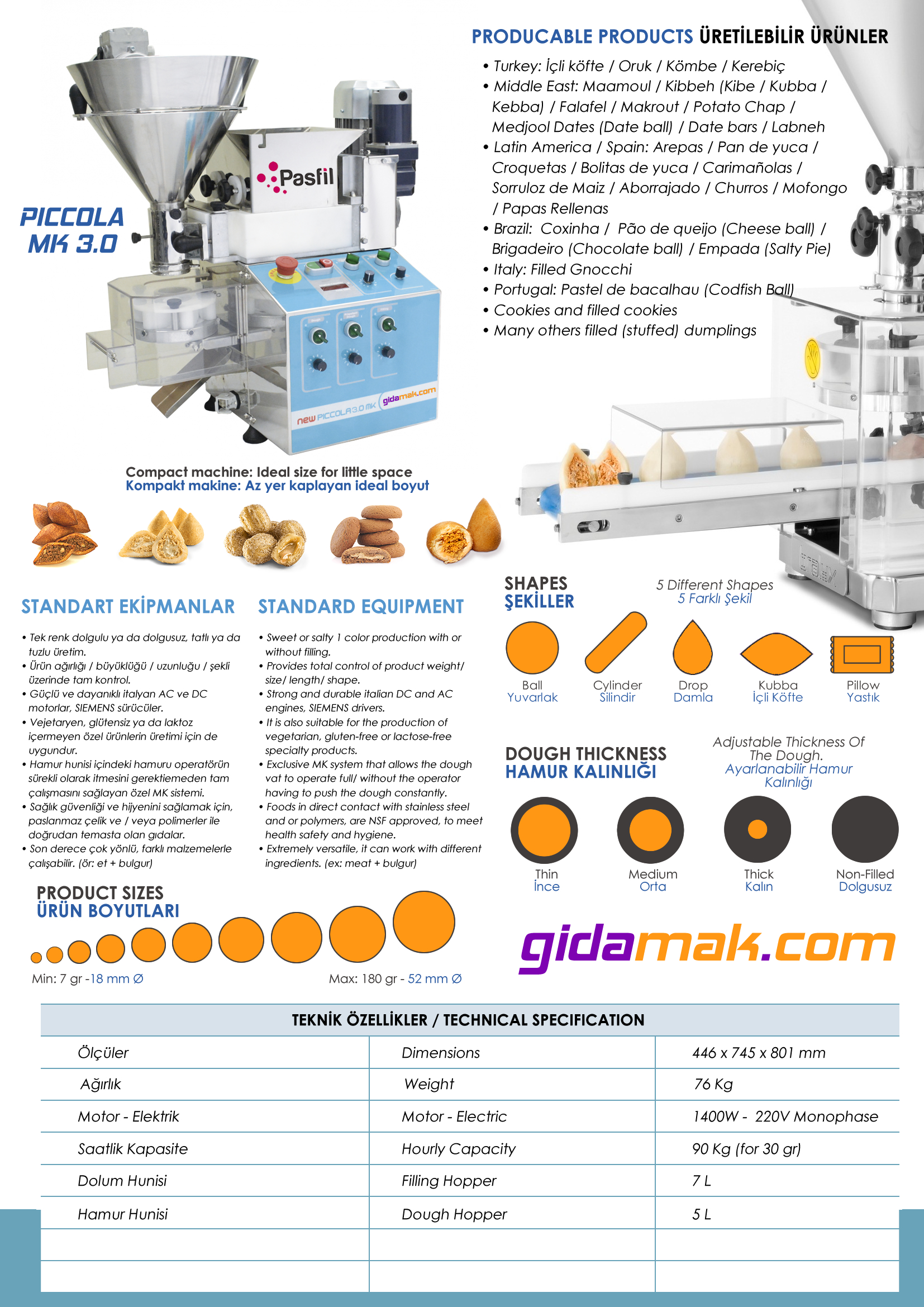 Piccola 2.0 Single Color Filled Cookie Machine