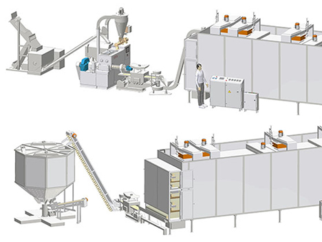 400 Kg Automatic Continuous Tunnel Pasta Line